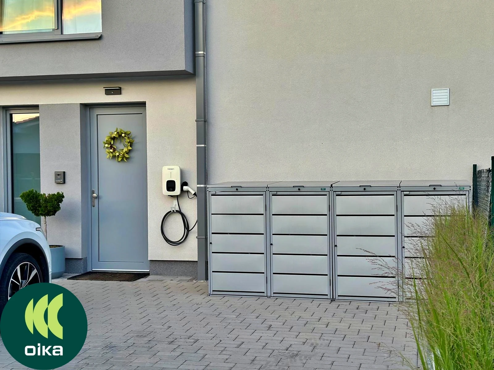 Záhradný domček s prístreškom 2,9 x 5,96 m #1752 #1755 #1760