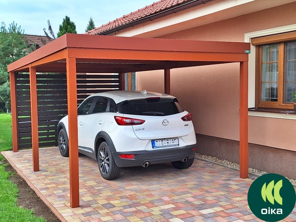 Montovaná pergola u domu