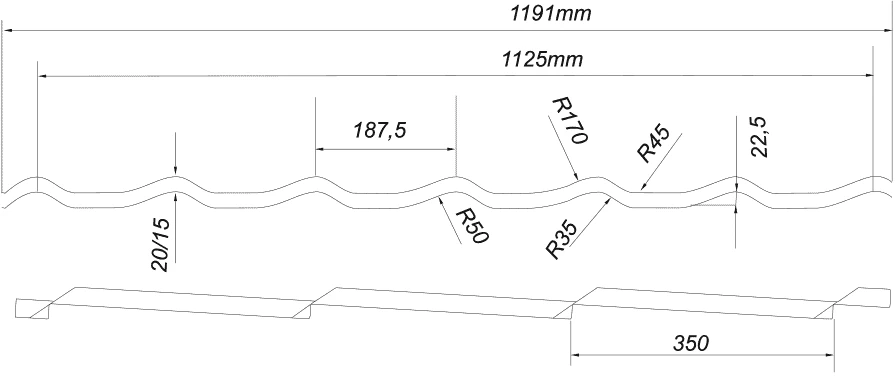 Strešná krytina pre záhradné domčeky