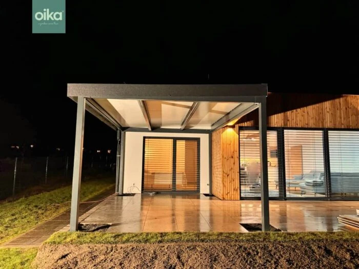 Montovaná pergola s izolovaným stropom