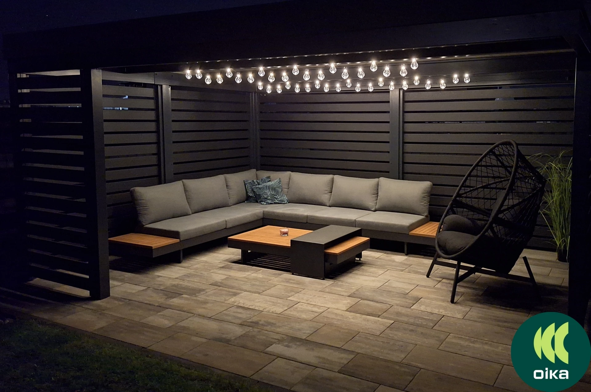 Pergola pri dome 5 x 5 m #1768