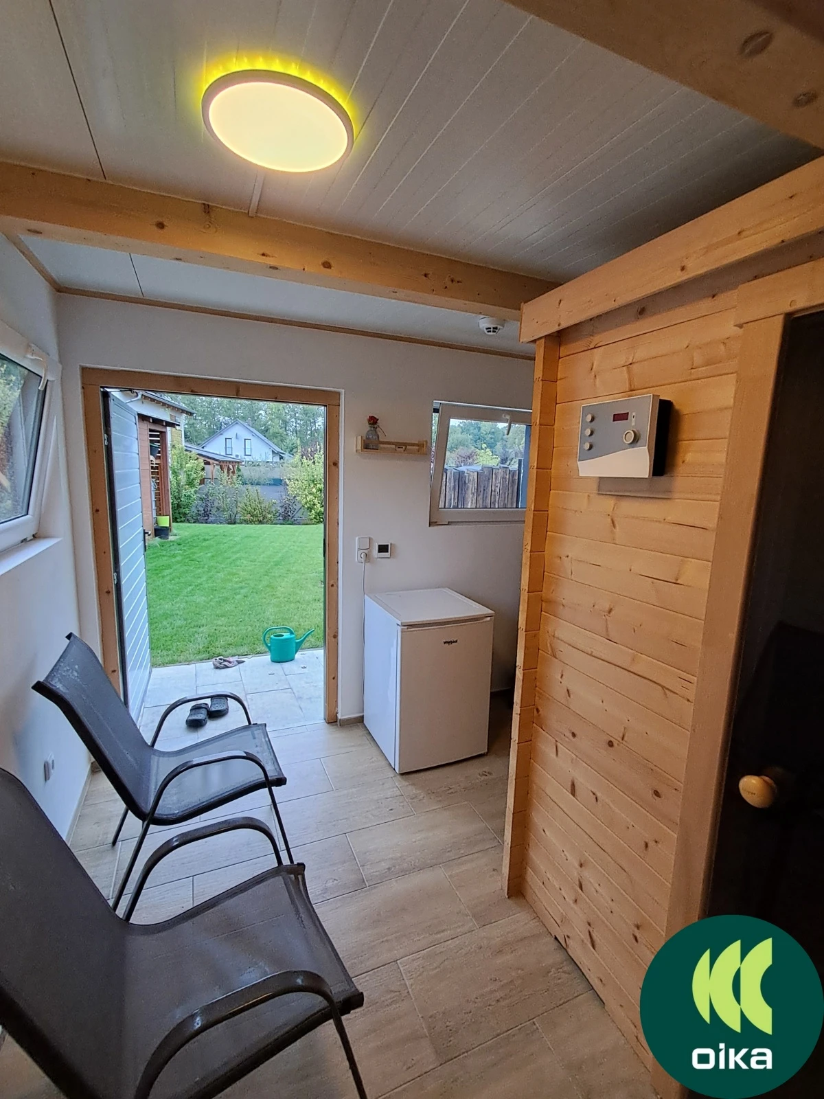 Záhradný domček s prístreškom 2,9 x 5,96 m #1752 #1755 #1776